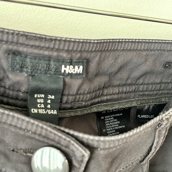 H&M Dark Gray Flare Leg Pants - Picture 15 of 16